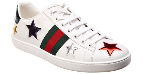 gucci ace embroidered sneaker star|Gucci ace platform sneakers.